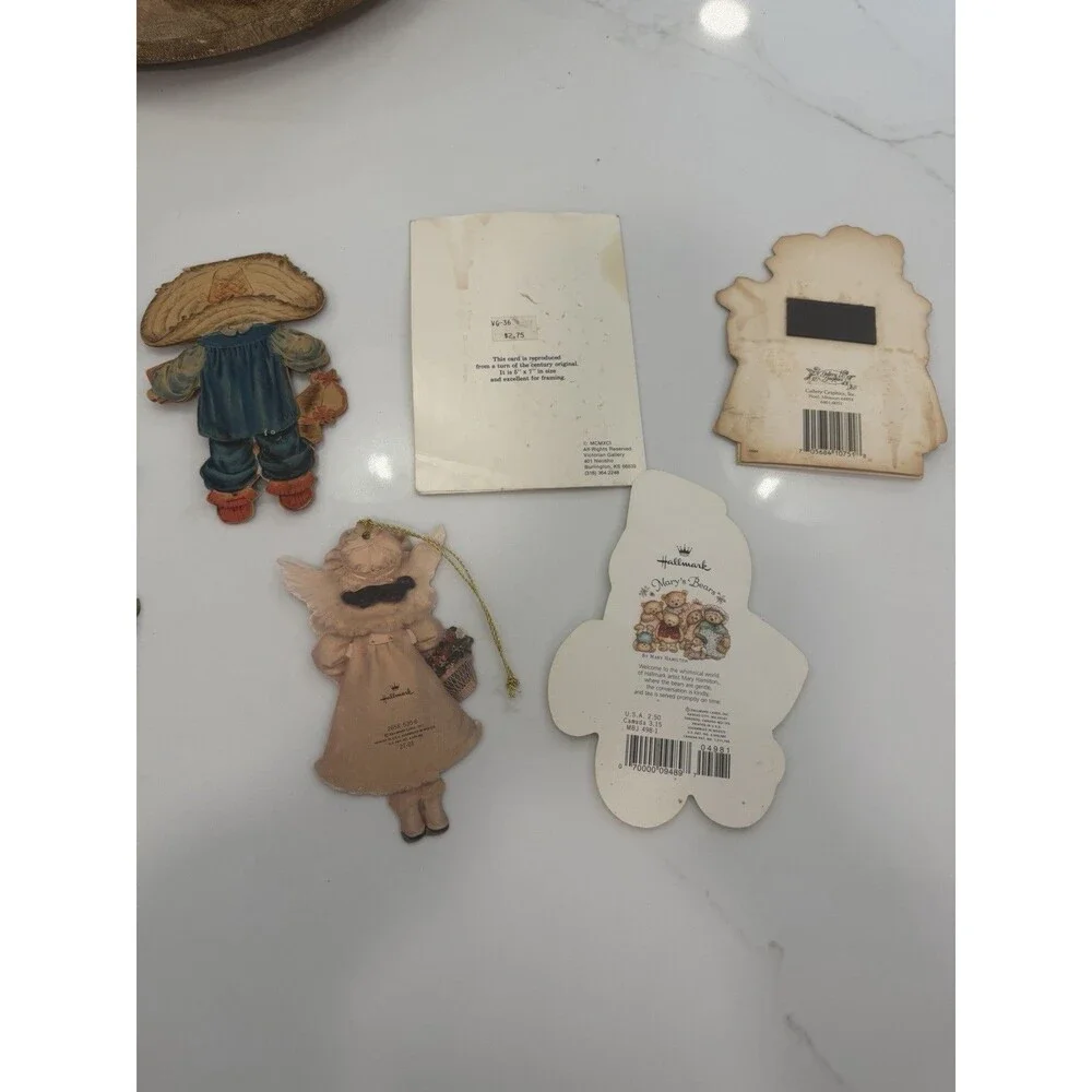 6 Vintage 1940s Hallmark Paper Doll Set with Cut Outs & Greeting Cards Bundle